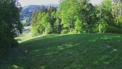Prostřední část sjezdovky a snowpark