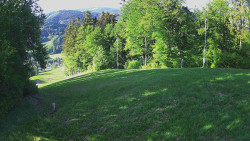 Prostřední část sjezdovky a snowpark