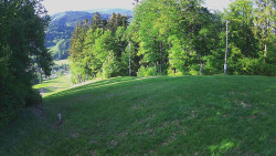 Prostřední část sjezdovky a snowpark