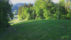 Prostřední část sjezdovky a snowpark