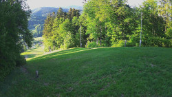 Prostřední část sjezdovky a snowpark