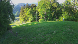Prostřední část sjezdovky a snowpark
