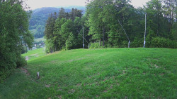 Prostřední část sjezdovky a snowpark