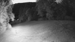 Prostřední část sjezdovky a snowpark
