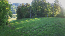 Prostřední část sjezdovky a snowpark