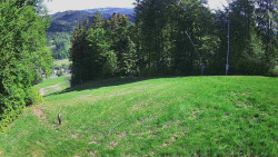 Prostřední část sjezdovky a snowpark