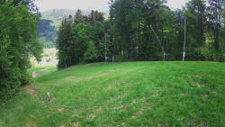 Prostřední část sjezdovky a snowpark