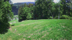 Prostřední část sjezdovky a snowpark