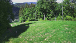 Prostřední část sjezdovky a snowpark