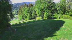 Prostřední část sjezdovky a snowpark