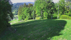 Prostřední část sjezdovky a snowpark