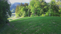 Prostřední část sjezdovky a snowpark