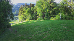 Prostřední část sjezdovky a snowpark