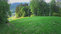 Prostřední část sjezdovky a snowpark