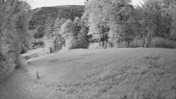 Prostřední část sjezdovky a snowpark