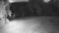 Prostřední část sjezdovky a snowpark