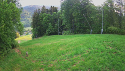 Prostřední část sjezdovky a snowpark