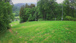 Prostřední část sjezdovky a snowpark