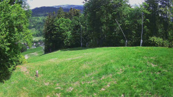 Prostřední část sjezdovky a snowpark
