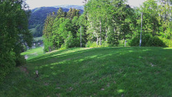 Prostřední část sjezdovky a snowpark