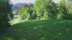 Prostřední část sjezdovky a snowpark