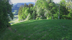 Prostřední část sjezdovky a snowpark