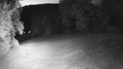 Prostřední část sjezdovky a snowpark