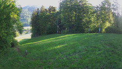 Prostřední část sjezdovky a snowpark