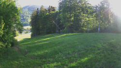 Prostřední část sjezdovky a snowpark