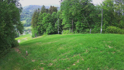 Prostřední část sjezdovky a snowpark