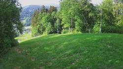 Prostřední část sjezdovky a snowpark