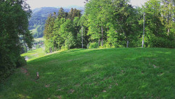 Prostřední část sjezdovky a snowpark