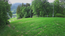Prostřední část sjezdovky a snowpark