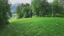 Prostřední část sjezdovky a snowpark