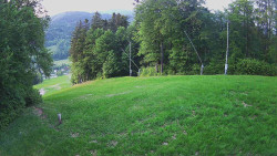 Prostřední část sjezdovky a snowpark