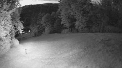 Prostřední část sjezdovky a snowpark