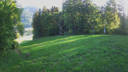 Prostřední část sjezdovky a snowpark