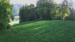 Prostřední část sjezdovky a snowpark