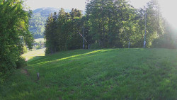 Prostřední část sjezdovky a snowpark