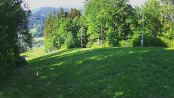 Prostřední část sjezdovky a snowpark