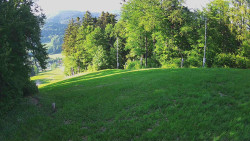 Prostřední část sjezdovky a snowpark
