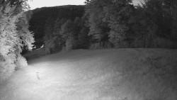 Prostřední část sjezdovky a snowpark