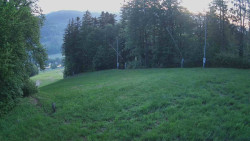 Prostřední část sjezdovky a snowpark