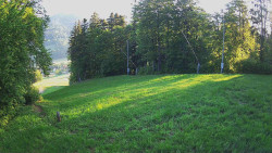 Prostřední část sjezdovky a snowpark