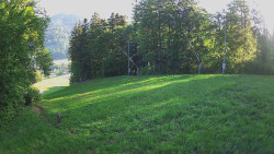 Prostřední část sjezdovky a snowpark