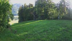 Prostřední část sjezdovky a snowpark