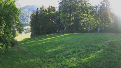 Prostřední část sjezdovky a snowpark
