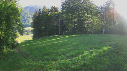 Prostřední část sjezdovky a snowpark