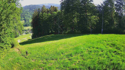 Prostřední část sjezdovky a snowpark