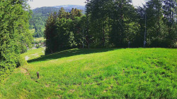 Prostřední část sjezdovky a snowpark